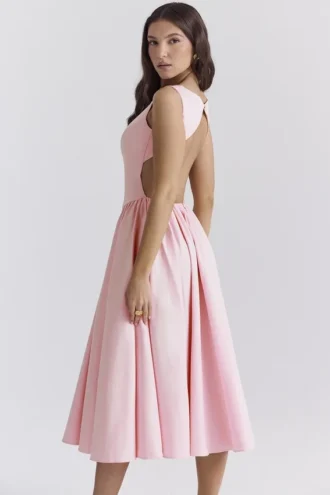 Abito estivo in twill rosa ballerina Cindy