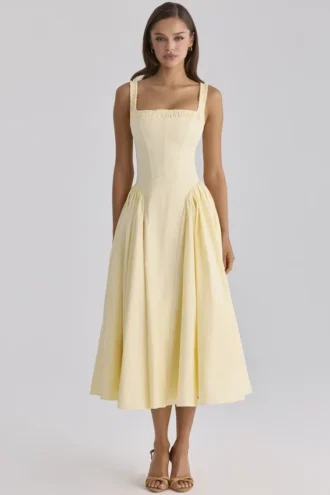 Abito estivo midi in cotone Dorothy Lemon