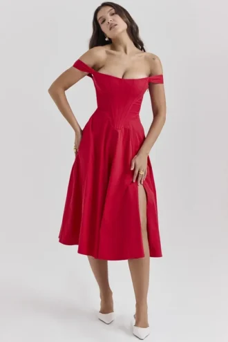 Abito Estivo midi Saira Scarlet