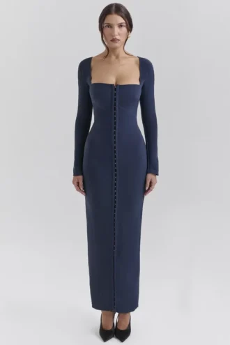 Abito lungo aderente Corinthia Midnight