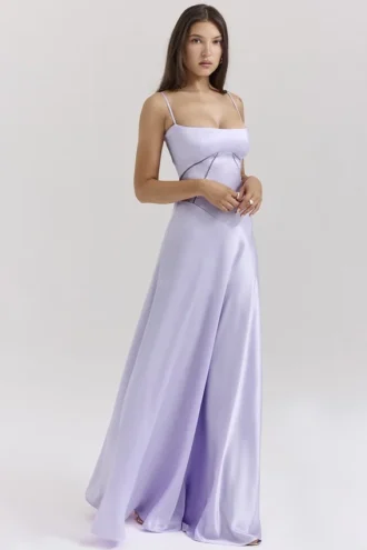 Abito lungo con lacci Anabella Orchid