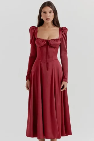 Abito midi a corsetto Sebille Ruby