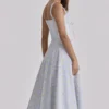 Abito midi con stampa floreale “Rosalee Blue Wildflower”