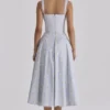 Abito midi con stampa floreale “Rosalee Blue Wildflower”