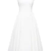 Abito midi in raso moiré avorio Debutante