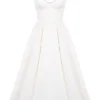 Abito midi in tulle bianco Mademoiselle
