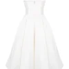 Abito midi in tulle bianco Mademoiselle