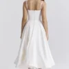 Abito midi in tulle bianco Mademoiselle