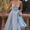 Abito midi in tulle blu Mademoiselle Cinderella
