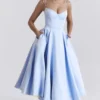 Abito midi in tulle blu Mademoiselle Cinderella