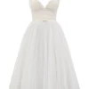 Abito midi in tulle French Dove “Countess”
