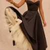 Abito midi in tulle nero “Mademoiselle”