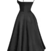 Abito midi in tulle nero “Mademoiselle”