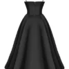 Abito midi in tulle nero “Mademoiselle”