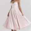 Abito midi rosa ballerina Mademoiselle