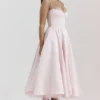 Abito midi rosa ballerina Mademoiselle