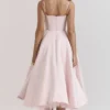 Abito midi rosa ballerina Mademoiselle