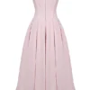 Abito midi rosa senza spalline Lady Ballerina