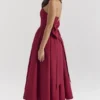 Abito midi senza spalline con fiocco staccabile Pandora Berry