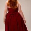 Abito midi senza spalline con fiocco staccabile Pandora Berry