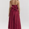 Abito midi senza spalline con fiocco staccabile Pandora Berry