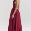 Abito midi senza spalline con fiocco staccabile Pandora Berry