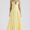 Abito midi senza spalline in tulle Lady Sunshine