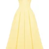 Abito midi senza spalline in tulle Lady Sunshine