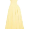 Abito midi senza spalline in tulle Lady Sunshine