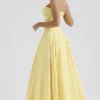 Abito midi senza spalline in tulle Lady Sunshine