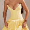 Abito midi senza spalline in tulle Lady Sunshine