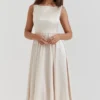 Abito midi vintage color crema “Shayla”