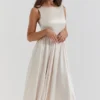 Abito midi vintage color crema “Shayla”