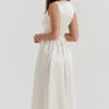 Abito midi vintage color crema “Shayla”