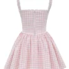 Abito mini a corsetto Brigitte Strawberry Shortcake Gingham