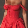 Abito mini a corsetto Pietra Cherry
