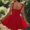 Abito mini a corsetto Pietra Cherry