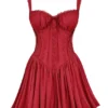Abito mini a corsetto Pietra Cherry