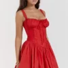 Abito mini a corsetto Pietra Cherry