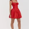 Abito mini a corsetto Pietra Cherry