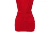 Abito mini arricciato Aliza Cherry