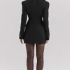 Abito mini Blazer nero Amia