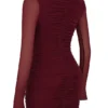 Abito mini con cut-out Lucinda Mulberry