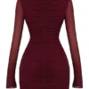 Abito mini con cut-out Lucinda Mulberry