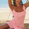 Abito mini con volant Marcia French Pink