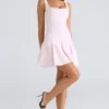Abito mini in crêpe elasticizzato rosa “Amelie Ballerina”