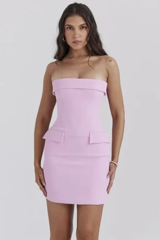 Abito mini senza spalline Naia Cotton Candy