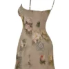Abito mini vintage a fiori Christiana