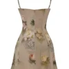 Abito mini vintage a fiori Christiana