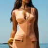 Abito Olympia Sorbet con scollo a V